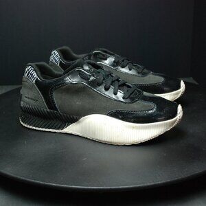 Sorel Ona Blvd Classic Waterproof Sneakers Womens Jet Black Suede Lace Up Size 7